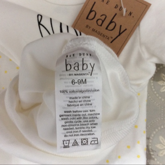 Rae Dunn baby set of 3 onesies - Picture 6 of 6